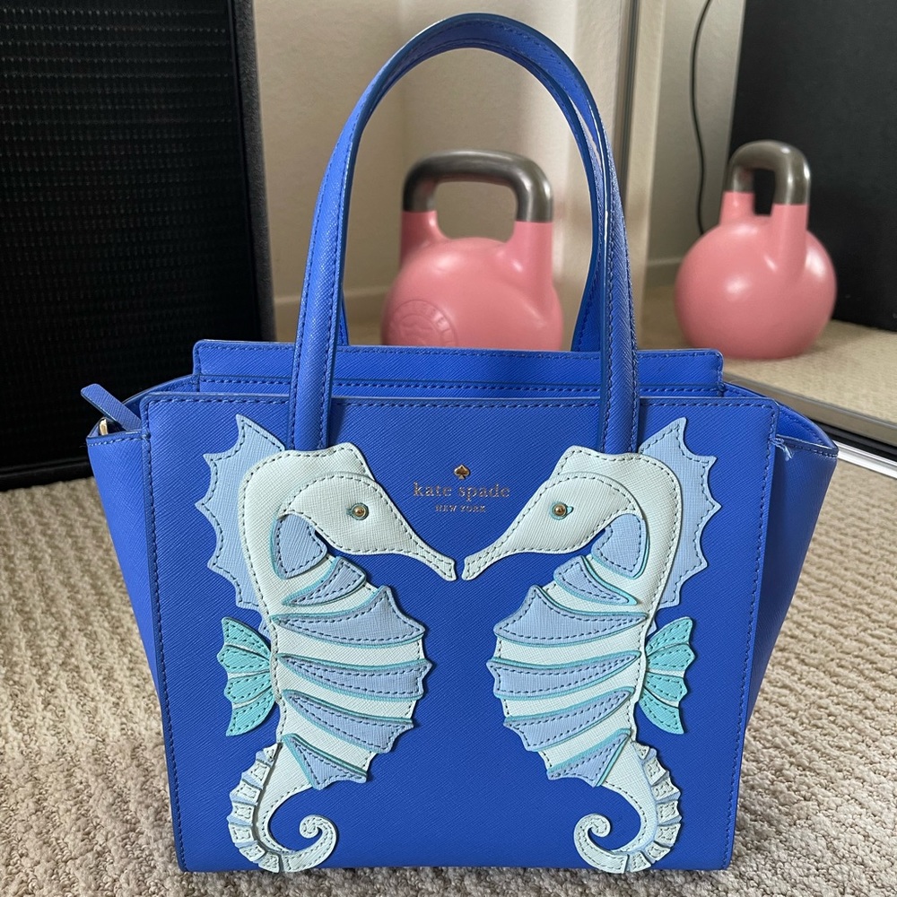 Kate Spade Breath of Fresh Air Seahorse Purse, style Small Hayden